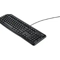 Logitech Toetsenbord Bedraad QWERTY (US) zonder bluetooth Zwart K120
