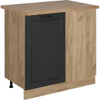 Vicco R-Line Hoekkast – 86 cm, WB Eik Antraciet landhuis