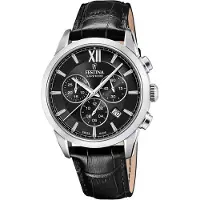 Festina Chronograaf Chrono Swiss Made Black