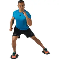 SVELTUS trainingsdiscs polyester zwart 2 stuks