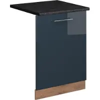 Vicco Fame-Line Vaatwasserfrontpaneel – 60 cm, WB Antraciet Donkerblauw hoogglans