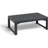 Allibert by KETER Tuintafel Lyon Verstelbaar Antraciet 116x71,5x40/66cm