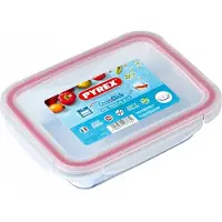Pyrex COOK&CLICK, 0,8 liter: Hittebestendig, luchtdicht glazen beker met afdichting