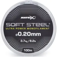 Matrix Soft Steel Ultra Power Monofilament 100m - Maat : 0.20mm