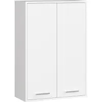 Akord Hangende Badkamerkast FIN H934 W64 met 2 Deuren / Furniture Factory / Wit / 64 x 94 x 30 cm