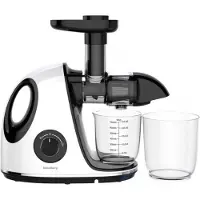 Klausberg Slow Juicer KB-7864 – 150W | Cold Press | Stille Juicer - Groenten en Fruitpers – Met Pulpreservoir - Juice Maker - Wit