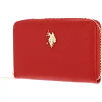U.S. POLO ASSN. Portemonnee Jones Zip Wallet Red Rood