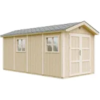 Timbela M915C - LP SmartSide Tuinhuis op houtbasis - 11,47 m² - 530x250xH252 cm - met vloer