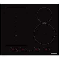 Heinner HBHI-M4ZB1FXSMTC, zwart, inbouwmodel, 59 cm, inductiekookplaat met zones, glasplaat, 4 zones
