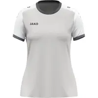 Jako Dynamic Shirt Korte Mouw Dames - Lichtgrijs / Wit / Grijs | Maat: M