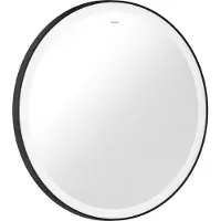 Hansgrohe Xarita Lite S - Spiegel met LED-verlichting, diameter 70 cm, mat zwart 54966670