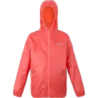 Regatta Groot Buitenshuis Kinderen/Kinderen Lever II Packaway Rain Jacket (Perzikbloesem)