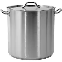 TRIZERATOP Hoge RVS Pan met Deksel 40x40cm 50,3L
