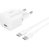 Belkin USB C Wandlader 25 W met USB C naar USB C kabel 1 m - Wit