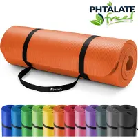 Tresko Yoga mat oranje, 190x100x1,5 cm, fitnessmat, pilates, aerobics