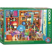 Eurographics - Alles wat je Breit is Liefde (All you Knit is Love) - Paul Normand - 1000 stukjes - Legpuzzel