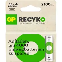 GP ReCyko Oplaadbare AA batterij (penlite) NiMH 2100 mAh 1.2 V 4 stuk(s)