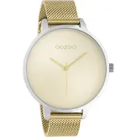 Oozoo dames metalen polshorloge, gouden uitvoering, analoog, quartz uurwerk, model UOC10863