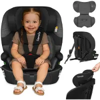 Lionelo Refurbished | Billy i-Size - Autostoel ISOFIX - Groep 1 2 3 - 76-150 cm - 9-36 kg - 10-standen Hoofdsteun - Grijs