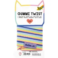 Folia springelastiek Gummi Twist 4m kleurrijk buitenspeelgoed.
