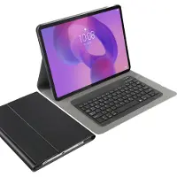 Cazy tablet Hoes met Toetsenbord geschikt voor Lenovo Yoga Tab Plus - QWERTZ Bluetooth Keyboard Case - Zwart