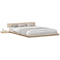 vidaXL Bedframe Bruin 140 x 200 cm Hout