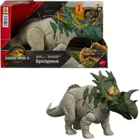Jurassic World Mattel Rebirth Wild Roar Dinosaur Speelgoed, Spiclypeus Beweegbare Figuur, Staart Gecontroleerde Aanval