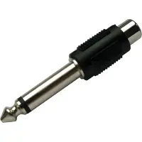 Schwaiger KHA4010 533 RCA 6.3mm Zwart