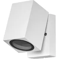 Osram ENDURA Classic Cube ADJ WALL, buitenwandlamp, wit, GU10-fitting (max. 35W), kan worden uitgerust met een gewone of slimme lamp, verstelbare lampkop, beschermingsklasse IP44