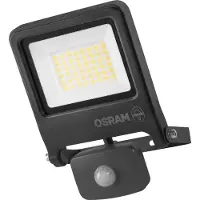 Osram buitenspot ENDURA FLOOD, grijs, sensor 30 W 830 IP44 FLOOD, alu / grijs / zink, Aluminium