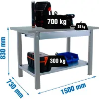 Simonwork (bancos De Trabajo) Bt6 Pro Box Werkbank 830x1500x730 Mm