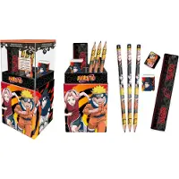 Joy toy Naruto pen met schrijfwaren, meerkleurig. Meerkleurig, one size