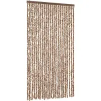 Super Merchant Vliegengordijn 100x230 cm chenille beige en donkerbruin