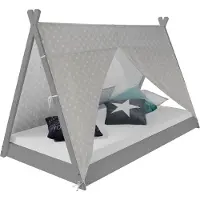 Homestyle4u Kinderbed 90x200 cm - TIPI met Matras -