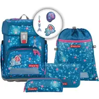 Step by step Cloud Schooltas set petrol