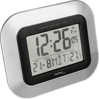Techno Line WS 8005 - Radio gestuurde wandklok - DCF-77 - Zilver