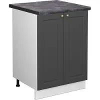 Vicco Fame-Line Keukenonderkast – 60 cm, WB Antraciet Antraciet-goud