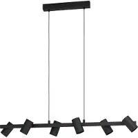 Eglo 99464 Gatuela 1 Hanglamp Staal Zwart - 6 x E14