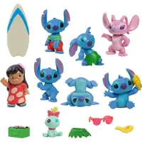Just Play Disney Stitch - Stitch Deluxe Set 8 speelfiguren met 5 accessoires
