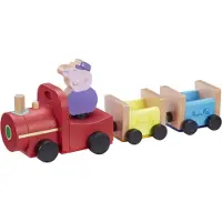 Gurli Gris Peppa Pig Houten Trein met Grootvader Figurine