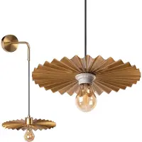 Toolight App1356-1W Wandlamp Geborsteld Goud 21,5X30X5Cm