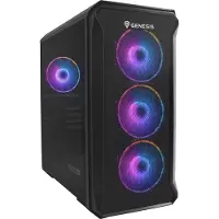 Genesis Computerkast IRID 503 ARGB Mini-ATX, Micro-ITX (USB 3.0), 4x 120 mm ARGB-ventilatoren