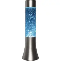 Fisura Mini Lavalamp Met Glitters - Zilver/blauw van