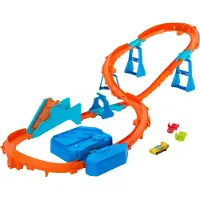Hot Wheels 3 In 1 Motorized Car Track Creator Oranje Kinderen