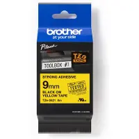 Brother Tape TZe-S621 Zwart op geel (9 mm)