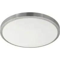 Eglo Competa 1 - Wand/Plafondlamp - 1 Lichts - Ø 430mm. - Wit, Nikkel-Mat