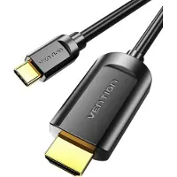 Vention USB C naar HDMI kabel - 4K Thunderbolt HDMI Adapter - 1.5 meter - zwart