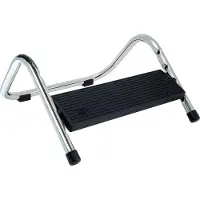Wedo 103 2116 Voetsteun, voetplaat chroom, trapbalk zwart
