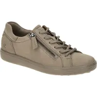 Ecco 490553 SOFT Veterschoenen | Maat 36 Dames Taupe