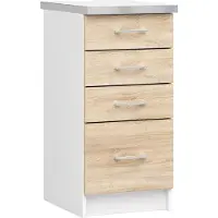Akord Keukenkast modulaire LIMA S40 met Verkblad / Onderkast met 4 Lades / Furniture Factory / 40 x 82 x 44,5 cm